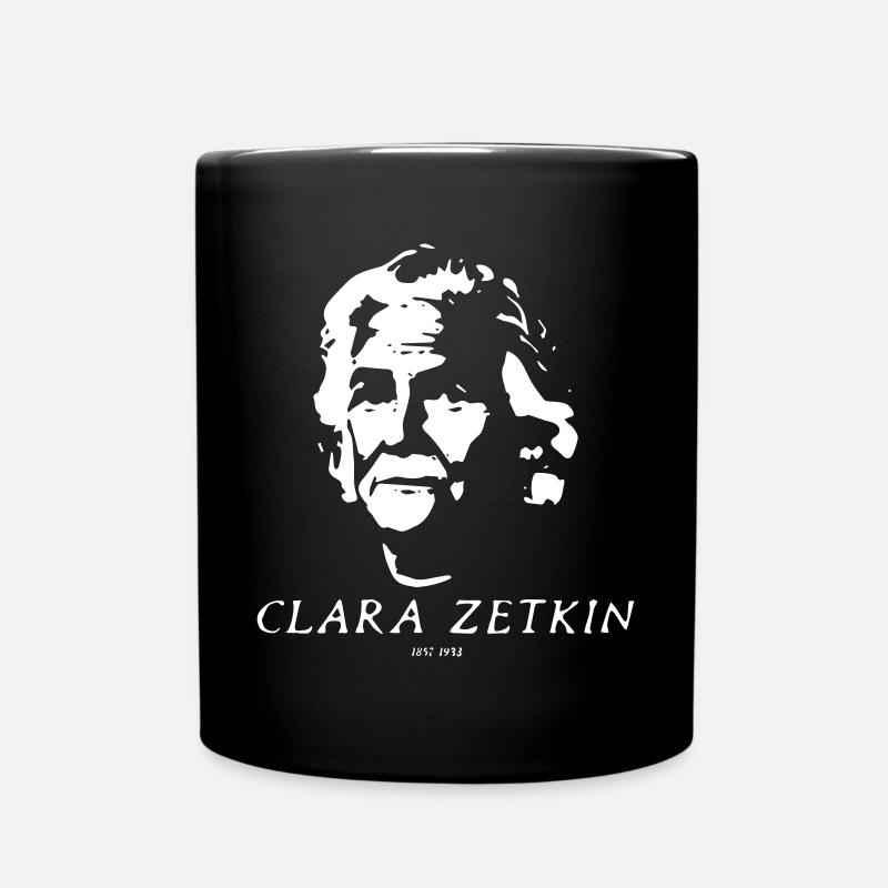 Clara Zetkin - Tasse einfarbig - Schwarz