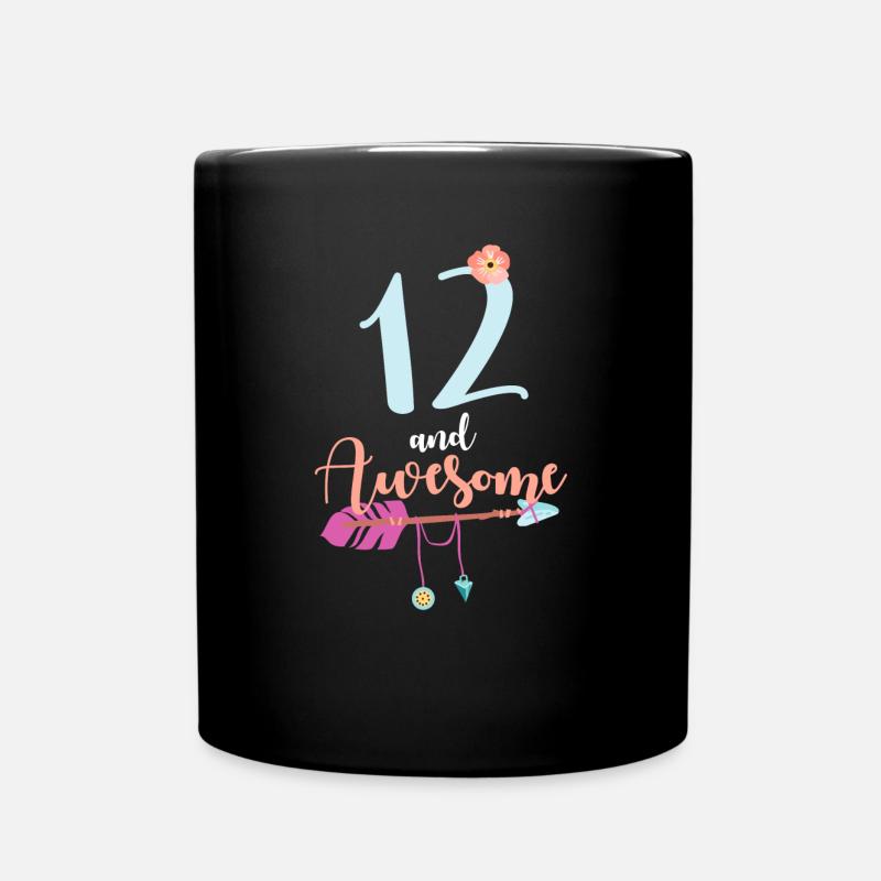 Adolescent 12 ans 2009 12e anniversaire fille femme - Mug uni - noir