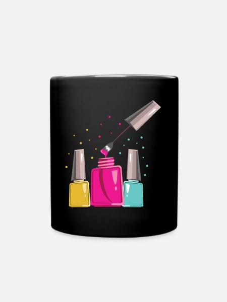 Nail Technician Love Artist Manicurist Gift - Full Colour Mug - black