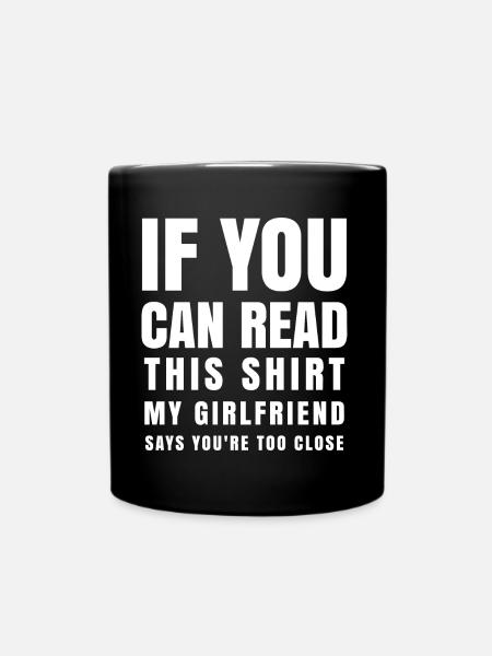 Lustige Freund sagen Valentine Geschenk für ihn Männer - Tasse einfarbig - Schwarz