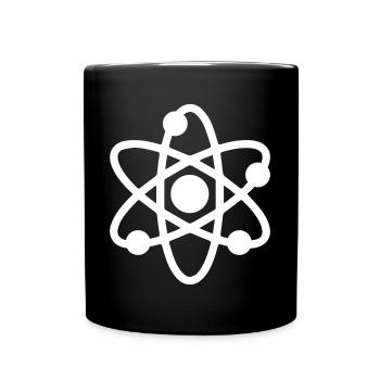 Atom icon - Full Colour Mug - black - Front