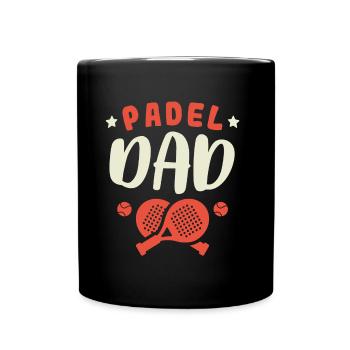 Padel Papa Joueur de Padel Padel Tennis Papa Père - Mug uni - noir - Devant