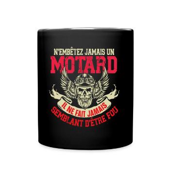 Motard Moto Motocross Homme Humour Citations - Mug uni - noir - Devant