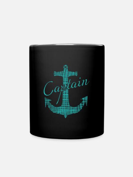 Captain - Tasse einfarbig - Schwarz
