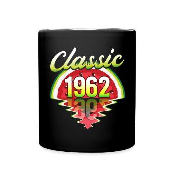 Pastèque Vintage 1962 60 Ans Anniversaire - Mug uni - noir - Devant