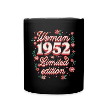 Birthday Woman born in 1952 Woman 70 years - Full Colour Mug - black - Front