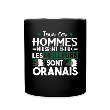 Oran Oranais Homme Algérie Algérien Cadeau Humour - Mug uni - noir - Devant