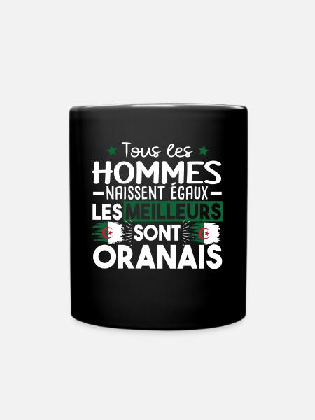 Oran Oranais Homme Algérie Algérien Cadeau Humour - Mug uni - noir