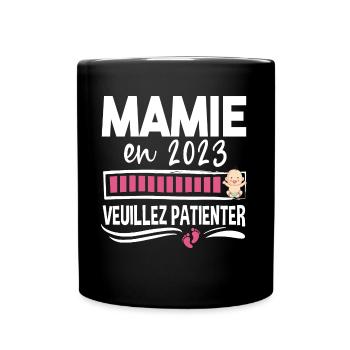 Mamie 2023 Grand-Mère Retraitée Retraite Cadeau - Mug uni - noir - Devant