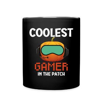 Coolest Gamer in the Patch Funny Halloween Gift - Mug uni - noir - Devant