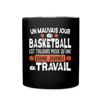 Basketball Basketteur Basket Basketteuse Humour - Mug uni - noir - Devant