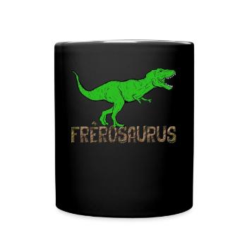 Mon frèrosaurus Cadeau Frère Dinosaure - Mug uni - noir - Devant