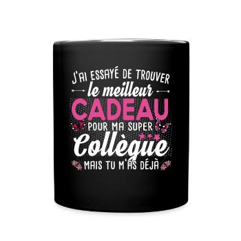 Collègue Collègues Femme T-shirt Mug Cadeau - Mug uni - noir - Devant