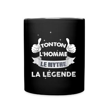 Uncle the man Humor idea Gift Toton Legend - Full Colour Mug - black - Front