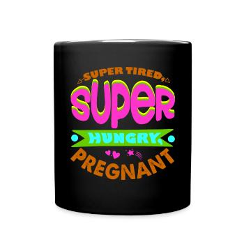 Mère Enceinte Bébé Nourrisson T-shirt Maman - Mug uni - noir - Devant
