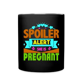 Mère Enceinte Bébé Nourrisson T-shirt Maman - Mug uni - noir - Devant