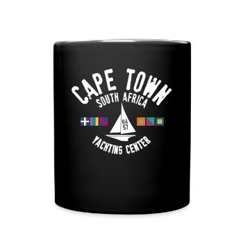 Cape Town yachting center - Full Colour Mug - black - Front
