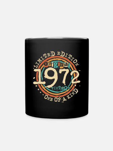1972 Vintage vintage retro cadeau d’anniversaire - Mug uni - noir