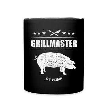 0% Vegan - Full Colour Mug - black - Front