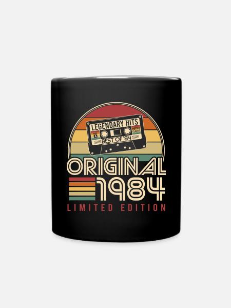 1984 Vintage Vintage Anniversaire Rétro Cadeau - Mug uni - noir