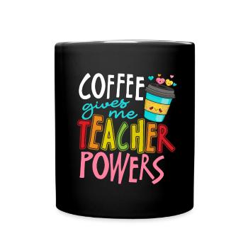 Teacher Teacher Coffee - Full Colour Mug - black - Front