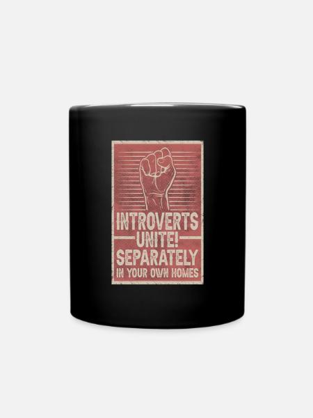 Introvertis Unir les introvertis personnes introverties - Mug uni - noir