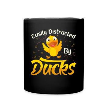 Propriétaire de canard Canard Mère Canard Amoureux Canard - Mug uni - noir - Devant