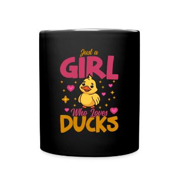 Propriétaire de canard Canard Mère Canard Amoureux Canard - Mug uni - noir - Devant
