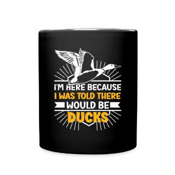Propriétaire de canard Canard Mère Canard Amoureux Canard - Mug uni - noir - Devant