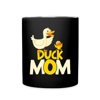 Propriétaire de canard Canard Mère Canard Amoureux Canard - Mug uni - noir - Devant
