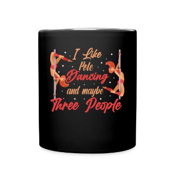 Pole Dance Tanzen Pole Dance Tänzerin - Tasse einfarbig - Schwarz - Vorne