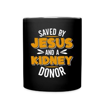Conception de donneur d’organes transplantés hépatiques - Mug uni - noir - Devant