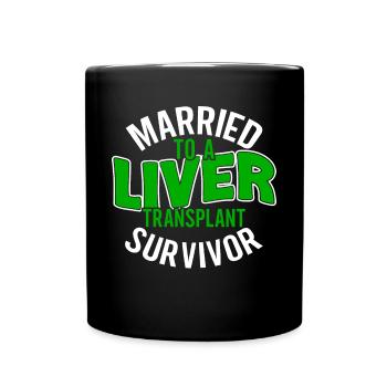 Conception de donneur d’organes transplantés hépatiques - Mug uni - noir - Devant
