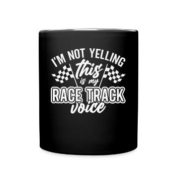 Racetrack Race Car Racing Autosport - Full Colour Mug - black - Front