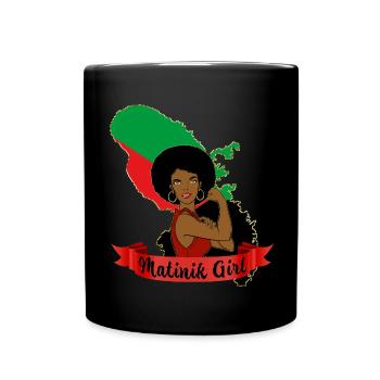 Femme Martinique Femme Forte - Mug uni - noir - Devant