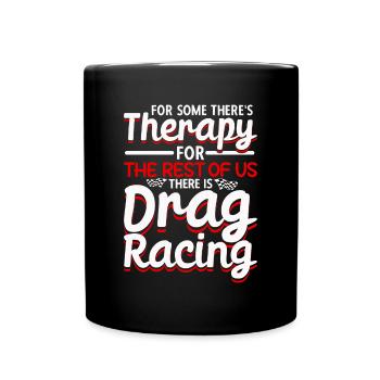 Drag Racing Drag Racer Autorennen - Tasse einfarbig - Schwarz - Vorne