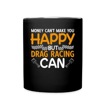 Drag Racing Drag Racer Autorennen - Tasse einfarbig - Schwarz - Vorne