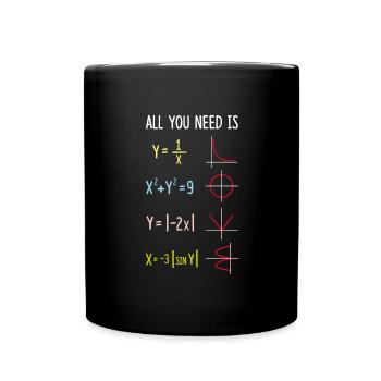 VALENTINE MATHE-PROBLEM - Tasse einfarbig - Schwarz - Vorne