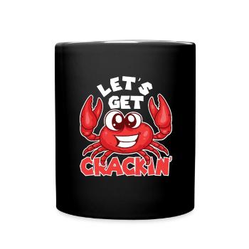 Drôle d’écrevisse bouillir le crabe Krebse Krabben Party - Mug uni - noir - Devant