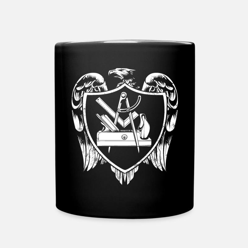 Armoiries du charpentier - Mug uni - noir
