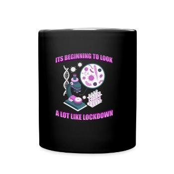 Biology Biologist Microscope - Full Colour Mug - black - Front