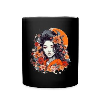 Geisha - Full Colour Mug - black - Front