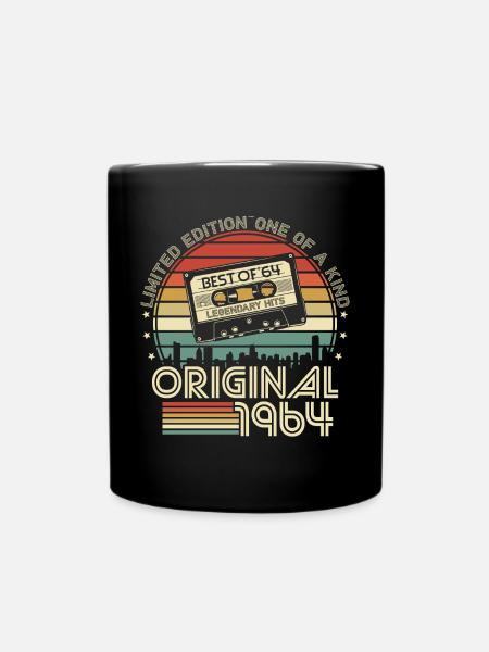 Original 1964 Vintage Vintage Retro Birthday - Mug uni - noir
