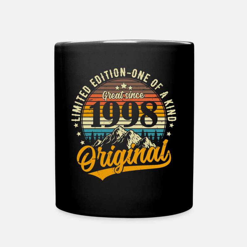 1998 Vintage Vintage Retro Cadeau d’anniversaire - Mug uni - noir