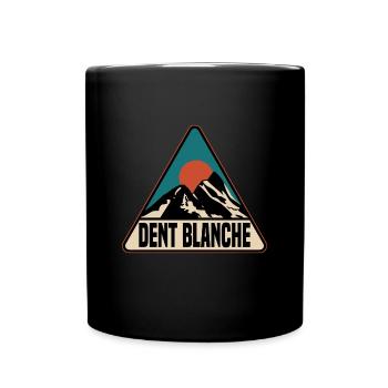 Dent blanche Berg, Suisse - Mug uni - noir - Devant