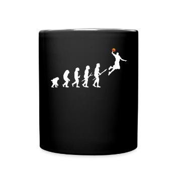 Basket Humour Evotlution Basketteur - Mug uni - noir - Devant