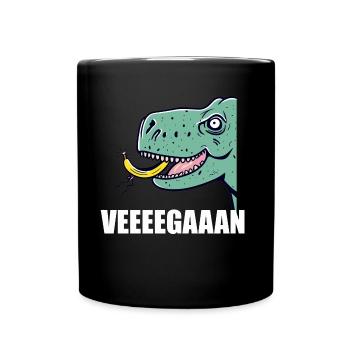 Vegan - Tasse einfarbig - Schwarz - Vorne