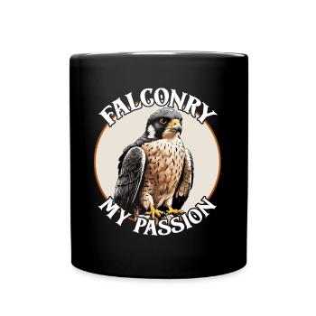 Peregrine Falconry for Falconers Falcon Friends - Full Colour Mug - black - Front