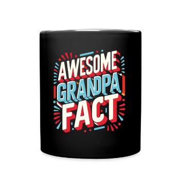 Grandpa Best Angler Baker Buddy Buddy - Full Colour Mug - black - Front