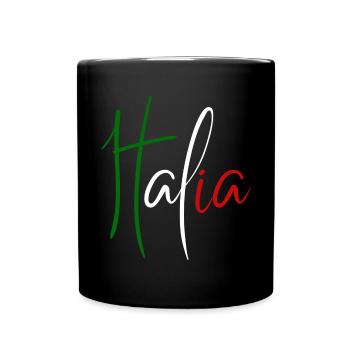 Italian flag, Italian pride - Full Colour Mug - black - Front